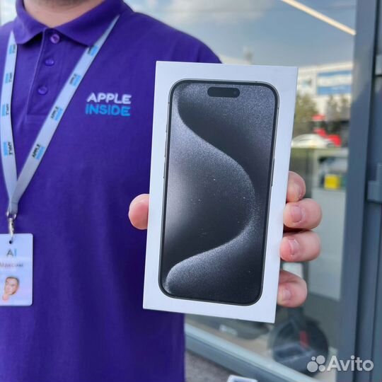 iPhone 15 Pro 1 тб Титановый черный sim+esim
