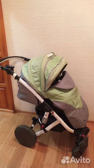 Коляска люлька и прогулочный блок(2 в 1 adamex)