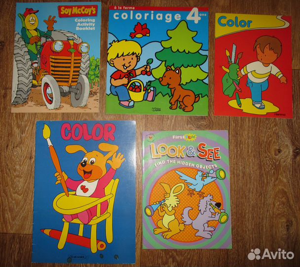 Раскраски и раскраски с наклейками