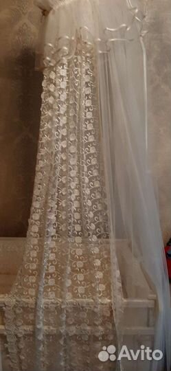 Комплект с балдахином в кроватку