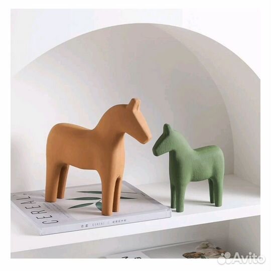 Скандинавская деревянная Лошадь