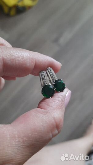 Серьги серебро