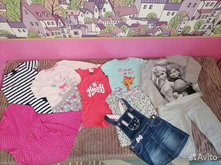 Вещи на девочку пакетом 116р