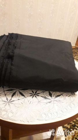 Ткань шелк искусственный, капрон отрез 12.4м