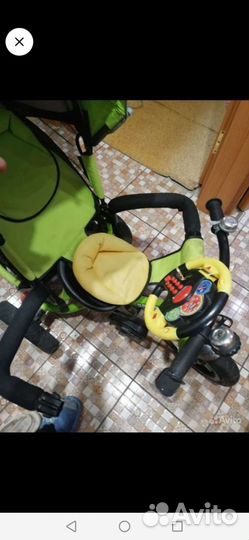 Велосипед коляска с ручкой