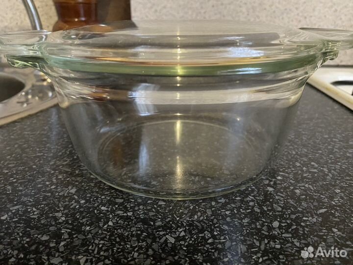 Кастрюля из жаропрочного стекла