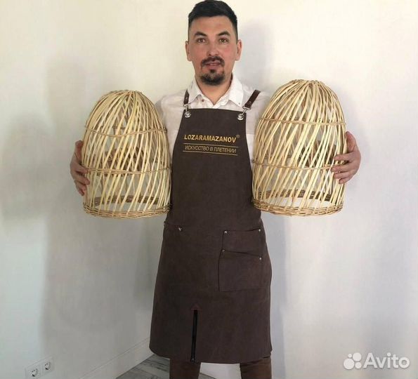 Плетеная люстра