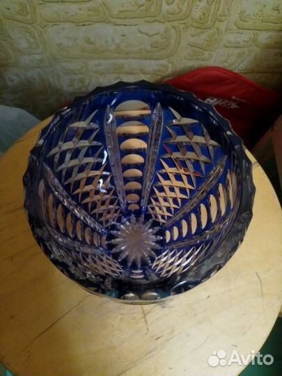 Ваза для цветов гдр Есht Вlеiкristаll