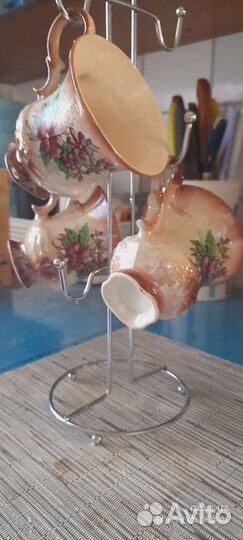 Чайник заварочный фарфор и чашечки