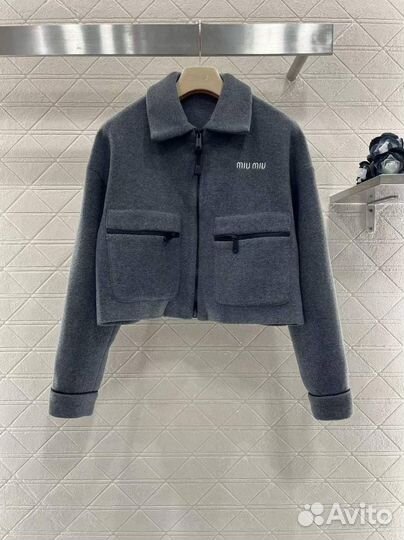 Бомбер пальто женский Miu Miu