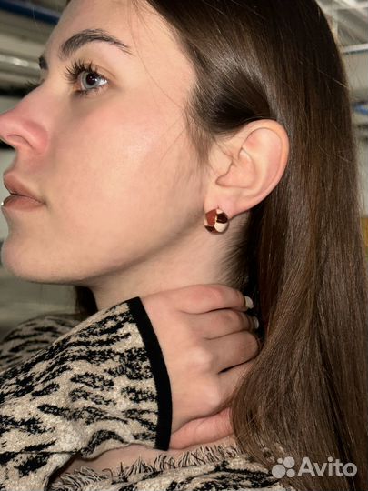 Серьги с эмалью винтаж