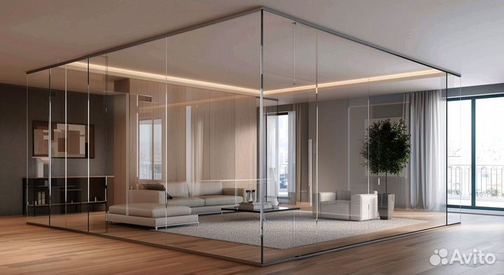 Офисные стеклянные перегородки