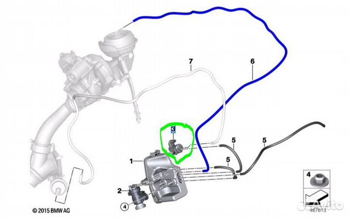 Электромагнитный клапан Bmw 7-Series G12 B57D30B