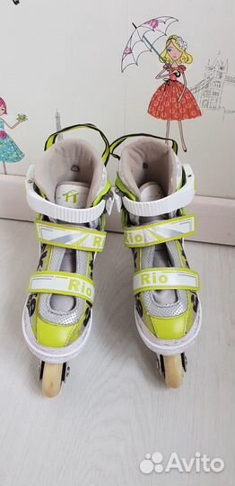 Раздвижные роликовые коньки р.29-32
