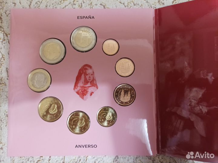 Набор монет евро Испании 2019 года