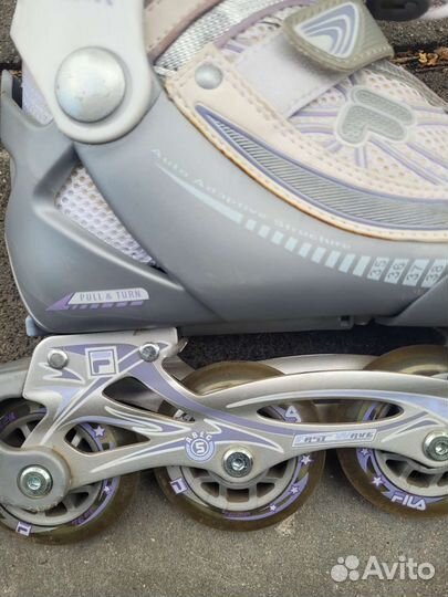 Коньки роликовые fila детские раздвижные, 35-38