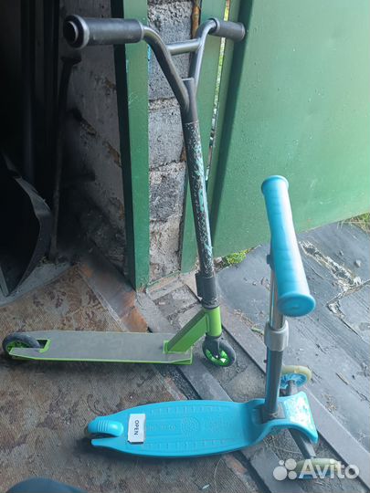 Трюковой самокат и детский самокат