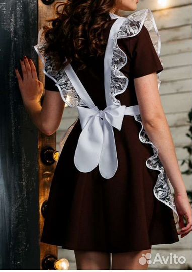 Школьная форма. Платье с фартуком