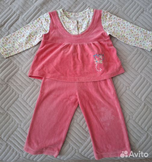 Костюм для девочки 86 и платье в подарок