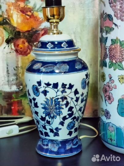 Настольная лампа и ваза 47 см. Китай. Франция