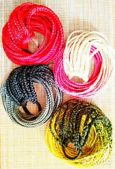 Резинки для волос с афрокосичками