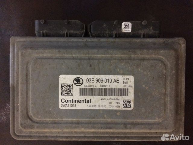 Эбу двигателя Skoda Fabia 2