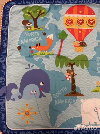 Развивающий коврик tiny love 1х1,5м