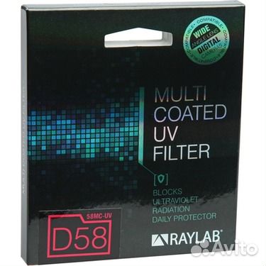 Ультрафиолетовый фильтр raylab MC-UV 58mm. Идеал