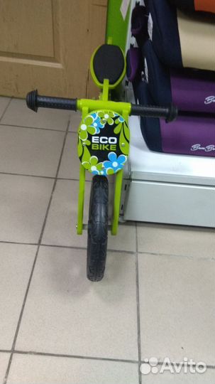 Беговелы дерев. с надувными колесами Milly Mally