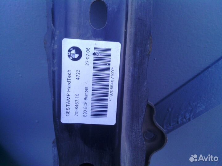 Усилитель заднего бампера на BMW 3 e90 cедан