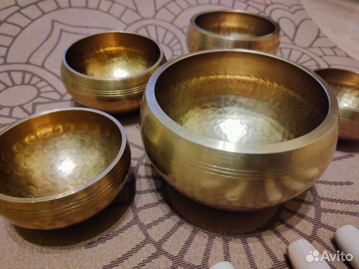 Поющие чаши, набор 5 штук