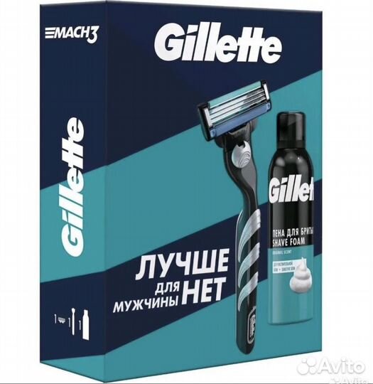 Gillette Mach3 Подарочный набор с пеной для бритья