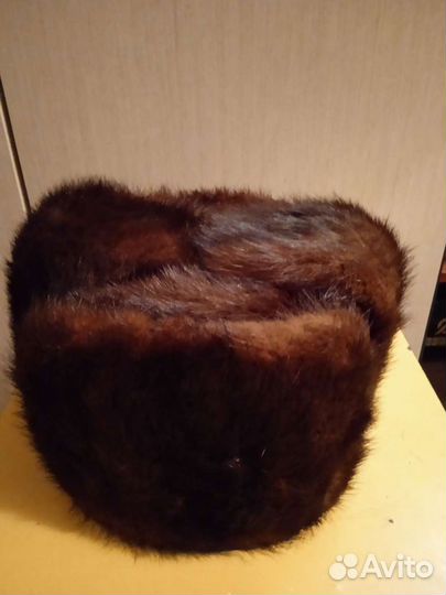 Норковая шапка мужская 56 65