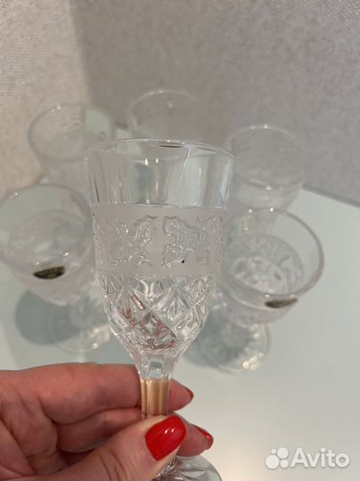 Рюмки хрусталь Богемия 6 шт