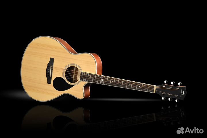 Электроакустическая гитара Kepma A1CE Natural Matt