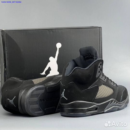 Кроссовки Nike Jordan 5 Black Cat (Арт.68347)