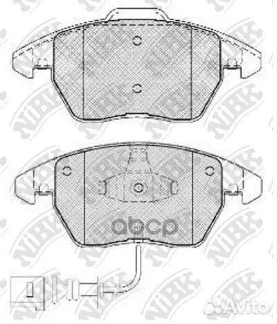 Колодки тормозные дисковые перед PN0348W NiBK