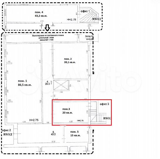 Псн/Торговля/Офис, 22 м² (центр г. Анапа)