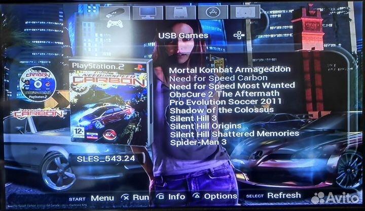 PlayStation 2 Slim Прошитая + 30 игр на флешке