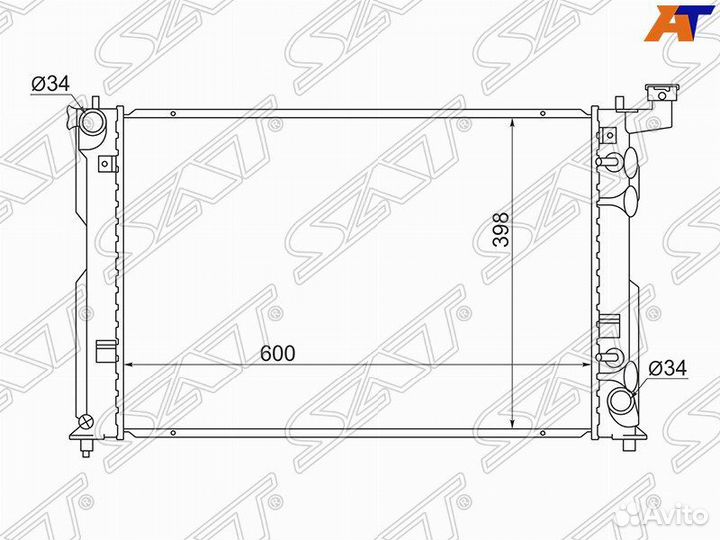 Радиатор toyota premio/allion/caldina/OPA/isis/wis