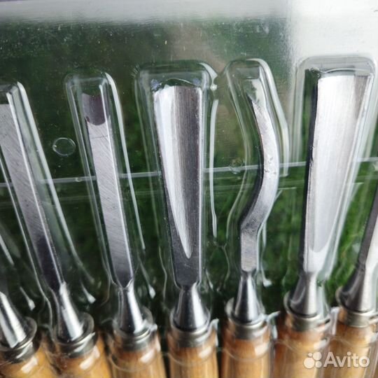 Набор фигурных стамесок по дереву 12шт