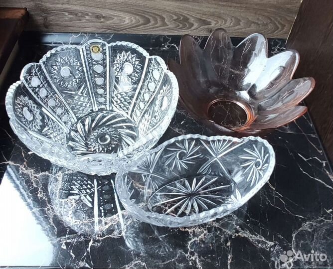 Хрусталь, ваза для фруктов, салатник