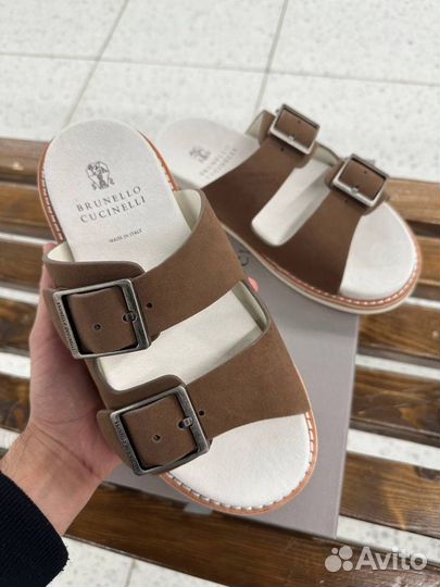 Мужские шлёпки Brunello Cucinelli