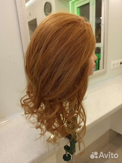 Голова манекен с натуральными волосами