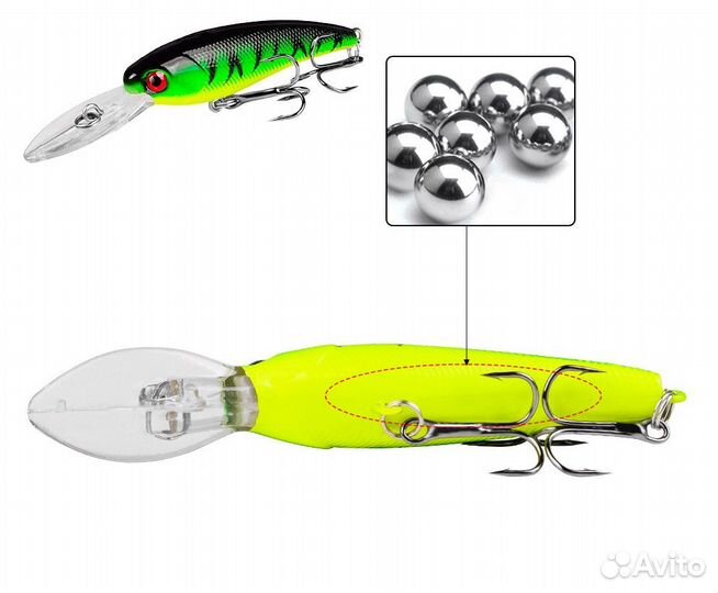 Набор воблеров для рыбалки, искусственная приманка