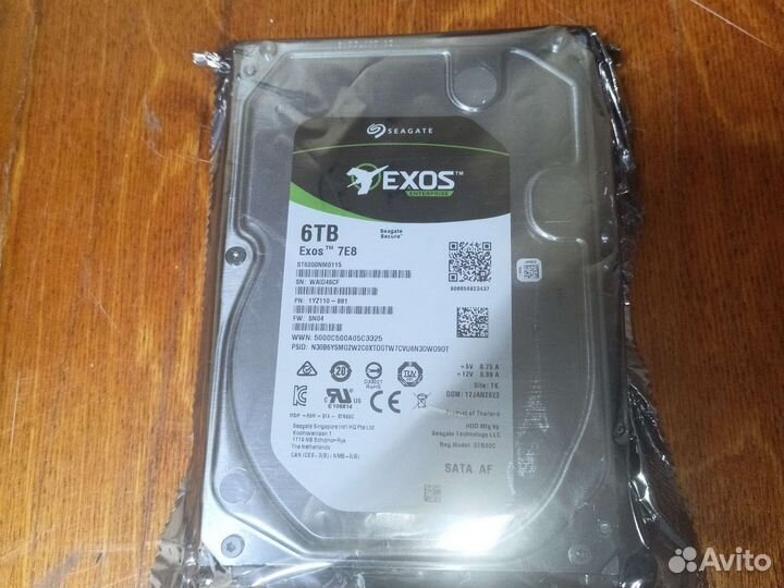 Жёсткие диски 4-18TB новые Seagate Exos