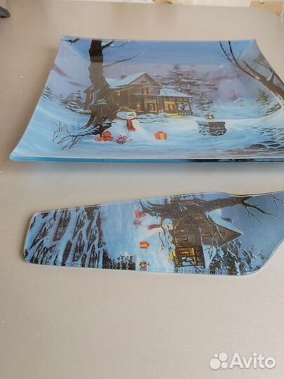 Блюдо для торта с лопаткой