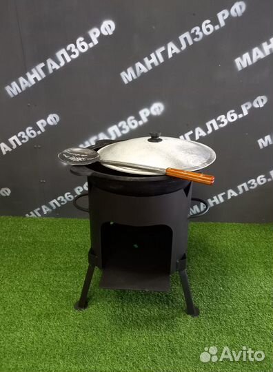 Комплект: 2 в 1, Печь + Казан 12 литров, KP-2-47