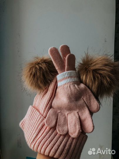 Шапка + перчатки Disney