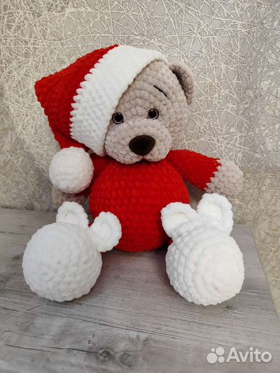 Вязаный мишка на заказ